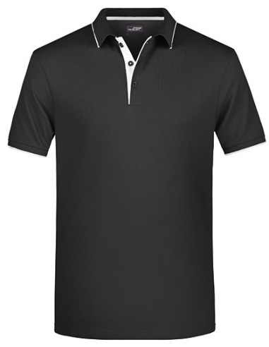 J-JN728-Mens Polo Stripe